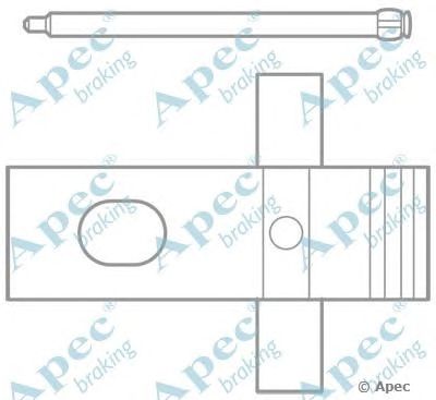 APEC BRAKING kit1045 -  Комплектующие, тормозные колодки